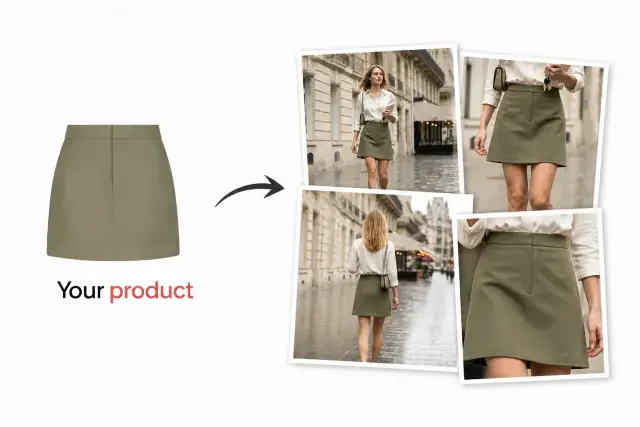 Clothes Advertising Shot with Influencer